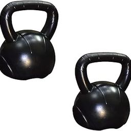 BodyFit Heavy Weight 5 Kg Pair Kettle Bell for Strength Cardio Training - Kettle-Bells for Home and Gym Fitness Workout for Bodybuilding Weight Lifting (Black)-image-105