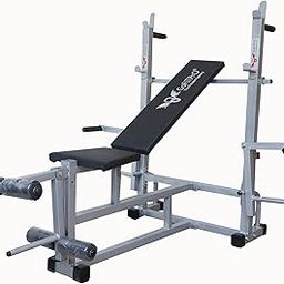 GoFiTPrO Multipurpose Double Support Home Gym 8 in 1 Bench (Powder Coated paint Silver)-picture-21