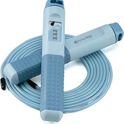 Solpro SKC060 Jump Rope with Mechanical Counter|Adjustable Length, Lightweight, TangleFree Design|Smooth Rotation, NonSlip Handles|Ideal for Cardio, Speed Training, Fitness, Home & Gym Workouts (Blue)-image-96