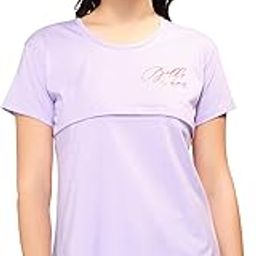 Women's Cotton Solid Plain Feeding/Nursing/Maternity Tops 1142-image-77