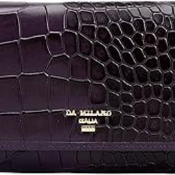 Leather Flap Women Wallet - Purple (10017G)-image-14