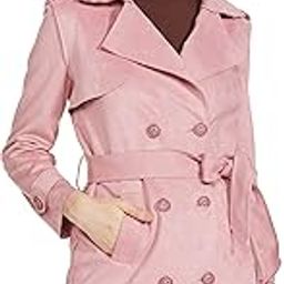 Women Poly Lycra Mid Thigh Solid Lapel Collared Casual Jacket-picture-27