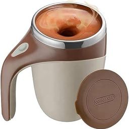 Coffee Mug Rotating Home Office Travel Stirring Mug Automatic Magnetic Mug Stirring Coffee Mug Mixing Cup for Milk/Cocoa at Office/Kitchen/Travel-image-59