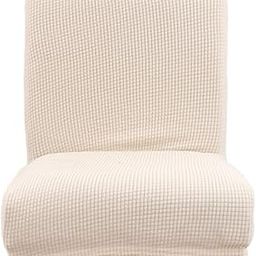 SECRET DESIRE™ Jacquard Stretch Low Back Chair Cover Bar Counter Stool Slipcover Creamy-image-71