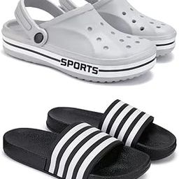 Lightweight Classic Clogs | Sandals |Slider Adjustable Back Strap for Men-Combo(2)-3067-3024-picture-2