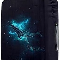 Cortina Luggage Cover Trolley Travel Covers Washable Dust Proof Anti-Scratch Suitcase Protector, Small-Black-Blue-40