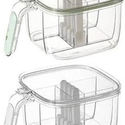 SHIPLORD® 4-in-1 Kitchen Seasoning Organizer: Airtight Sealed Spice Container with Lid for Salt Pepper Sugar & More-image-22
