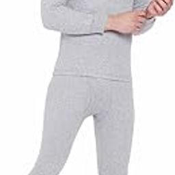 ESANCIA Men Warm Thermal Wear Set for Winter Top & Bottom Wear MlngGrey M-picture-42