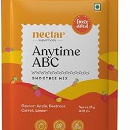 Nectar Superfoods Anytime ABC Smoothie Powder - Added 100% Natural Fruit, Apple, Beetroot, Carrot, Lemon, Original Fruit Test, Healthy Ingredients for Nutritious Smoothies, Vegan and Convenient - (15gm Sachet Pack)-6