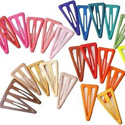 GIRLYZ ATTIRE Triangle Hair Clips for Girls Kids Metal Snap Barrettes, gloss Tictacs for Women Candy Color 2 Inch No Slip Hair Accessories for Girls glossy finish Tictac Clips for Baby Girls( Pack Of 12)-image-51