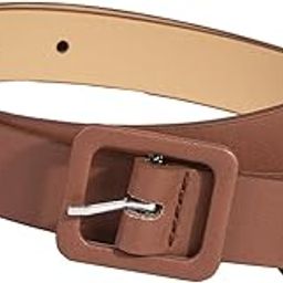 PU Women Belt Square Buckle Belt Adjustable Waistband for Female Lady Skirt Brown-image-54