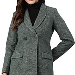 Women Green Full Sleeve Solid Casual Coat-picture-27
