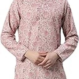 Men's Cotton Blend Regular Fit Casual Ethnic Motifs Abstract Printed Kurta-11