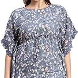 SHOWOFF Women Round Neck Floral Black Regular Top-AE-10546_Black-image-63