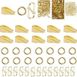 Hanging Tree Jewellery Making Accessories Clasps Chain Connector+Jumpering+S Hooks Metal Jewellery Clasp for Pendant Bracelet Necklace 3 Pack (jumpring + Punch + s Hooks 10 Pcs + 10 Pcs + 10 Pc)-image-70