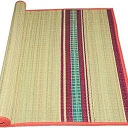 Korai Grass Mat 3 X 6 ft - Versatile Bed/Yoga/Floor/Sleeping Mat - Foldable, Both Sides Usable-image-24