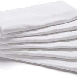 Dreamz Cotton Nappy Cloth for Baby Super Soft Square 70x70 cms White Resuable (12 Pcs White 70x70 Cms)-image-28
