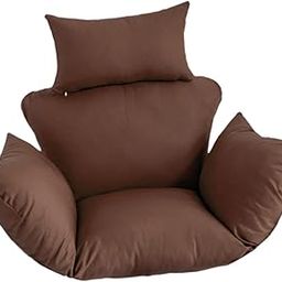 THE STYLE SUTRA Hammock Swing Chair Cushion with Headrest Armrest for Backyard Porch Outdoor Brown-image-92