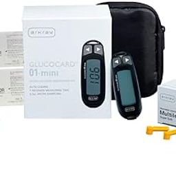 Arkray Max Glucocard 01 Mini Blood Glucometer with FREE 20 Strips+10 Lancet | Japanese Technology | With Warranty-20