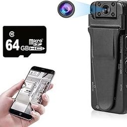 Camleigh 4k HD Police WiFi Body Camera with Free 64GB Memory Card, Body Worn Camera,Premium Portable Body Pocket Camera with Video Audio Recording Wearable,Night Vision,Motion Detection-22