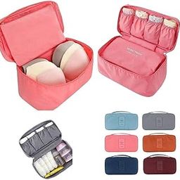 Innerwear Travel Organizer for Underwear, Bra, Socks, Panties - Storage Pouch for Women's Secret Items - Multicolor Polyester Bag (7 Cm x 6.5 Cm)-image-83