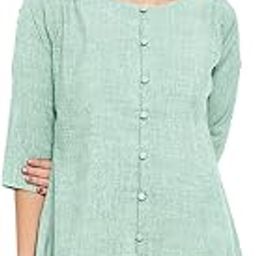 Women Casual Cotton Linen Tunics (Small to Plus Sizes 10XL)-image-14