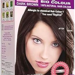 Vegetal Bio Hair Colour - Dark Brown |50gm | Natural, Ammonia-Free Hair Color | PPD-Free, 100% Herbal for Men and Women | UV Protection and Luster Maintenance |Complete Kit (Pack of 1)-image-12
