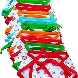SUNUO Washable Reusable Multicolour Hosiery Cotton Diapers,Nappy,Langot For New Born Baby (0-6 Months) (ET), 10 count-29