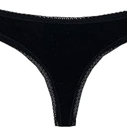 Women Cotton No Show Women Thong Must to Wear Under Tight Fitting Outfits Pack of 1, Colour-Black (2XL, Black)-picture-55