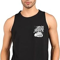 Men's Solid Cotton Sleeveless Regular Fit T-Shirt-15