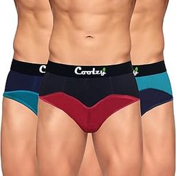 Men's Cotton Printed Regular Fit Brief | Soft and Comfortable Underwear for Men (Multicolour) (Combo of 3)-12