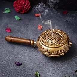 Webelkart Metal Incense Burner Butterfly Loban Dani Dhoop Dani,Sambrani Holder Aarti Metal Loban Dhoop Dani/Dhoop Dani Burner for Home Office Temple Puja - Dhoop Stand-image-91