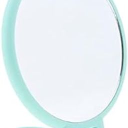 UJEAVETTE® 3xFolding Handheld Double Sided Mirror Makeup Magnifying Mirror for Travel 2X Magnifying-picture-2