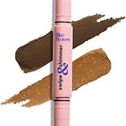 Blue Heaven Pencil Swipe & Shimmer Eye Shadow Infused With Primer, Smudge Proof, Eye Shadow Stick Dual Ended - Romanticism, 2.2G, Multicolor, Matte Finish-image-3