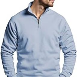 Regular Fit Solid Half Zipper Sweatshirt for Men | Men Sweatshirt-image-26