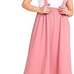 Maternity Jersey Skirt for Women with Pockets | 100% Soft Cotton Pregnancy & Postpartum Skirt | Stretchable Maternity Skirt with Detachable Strap for Mothers-image-35