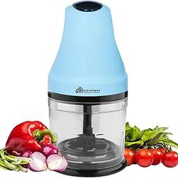 DIZIHOMES Supreme 400 W Electric Vegetable Chopper for Kitchen | Unbreakable 600ML Bowl & Stainless Steel Blades for Chop, Mince & Whisk | One-Touch Operation | 1 Year Manufacturer Warranty, Blue-15