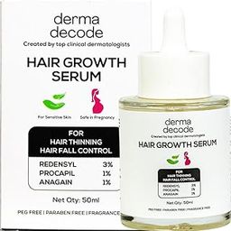 Derma Decode Advanced Hair Growth Serum for Scalp, Hair Serum for Hairfall Control in Women and Men, 3% Redensyl 1% Procapil 1% Anagain, Trifolium Pratense. Anti Hairfall Treatment 50ml-16