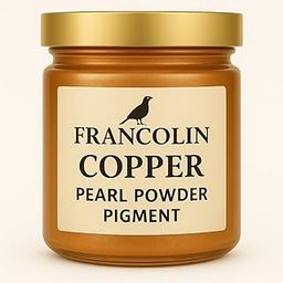 Francolin | Copper | Mica/Pearl Powder Pigment | Non Toxic | Vibrant Metallic Glowing | for Soap, Epoxy Resin, Painting, Nail Art & Craft, Cosmetic, Slime | 20g-image-84