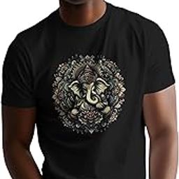 Ganpati/Ganesh Chaturthi Special - Men’s Premium Cool Classy Regular fit T-Shirt with Ganpati Graphic Print-image-91