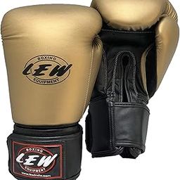LEW Gold Boxing Gloves for Training/Muaythai/Punching Bag/Sparring with a Pair of Hand Wraps (Gold, 12 OZ)-image-80