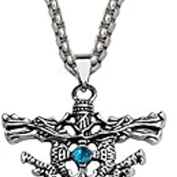 Rock Star Jewellery Fancy Fashion Vintage Sword Dragon Charm Pendant Necklace Chain For Men And Women-image-63