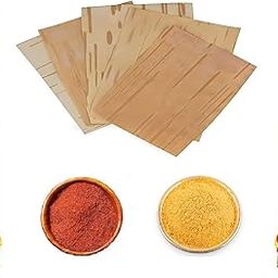 Original Bhojpatra Betula utilis Tree bark, 11 Sheet Bhoj Patra with Yellow & Red Ashtgandh Chandan Powder and Anar Kalam/Pen for Pooja Havan Mantra Writing-image-30