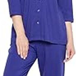 Women's Halloween Print Button Me Up Shirt & Pyjama Set-image-10