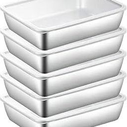 FABLOFT® Food Containers Set with Cover Noodles Storage Box for Noodles Snack Biscuit 5pcs-image-52