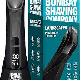 Bombay Shaving Company Balls Trimmer For Men | Pubic Hair Trimmer and Body Groomer for Men | Private Part Trimmer For Men, Waterproof (IPX7), Cordless, LED Display, LED Torch, Safe Ceramic Blades, Dock Charging | LANDSCAPER 2.0 (Black)-image-52