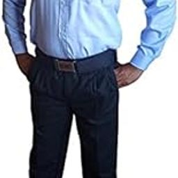Men's Security Guard Uniform (Samray Blue Shirt - Black Matty Trouser/Pant) with Complete Accessories Set & Labels (Waist 28 Inch), Each-image-54