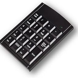 LUYING Wired Numeric Keyboard, Thin, Portable, Waterproof, Greaseproof, Heavy Duty, Black-18