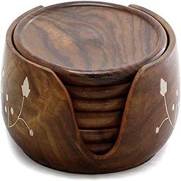 Urbanvibes Handicraft Coaster Set - Tea Coasters Set of 6-3.5 Inches Coasters for Dining Table for Hot Pots - Elegant and Durable Design for Home and Kitchen Décor-image-41