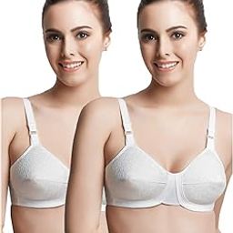 Empress Non Wired Full Coverage Bra.(Pack of 2)-picture-1